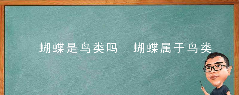 蝴蝶是鸟类吗 蝴蝶属于鸟类吗